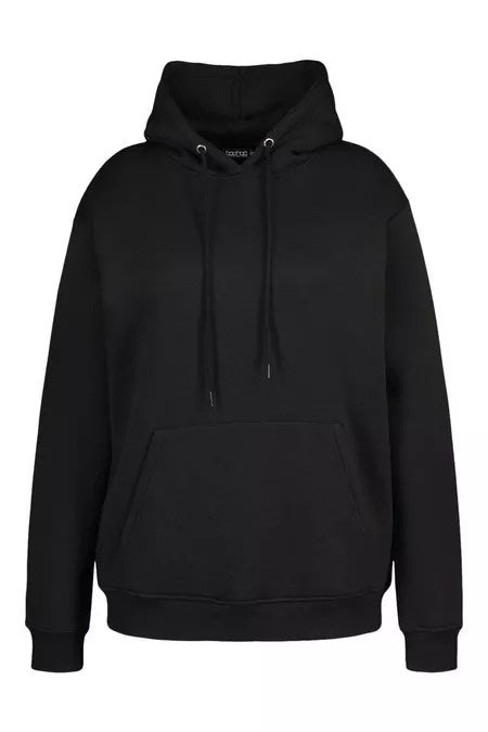 Hanorac Boohoo Oversized Black - kurtmann