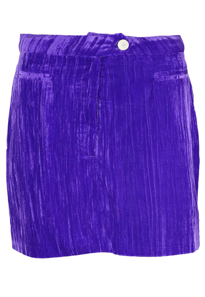 Fusta Nasty Gal Velvet Purple - kurtmann