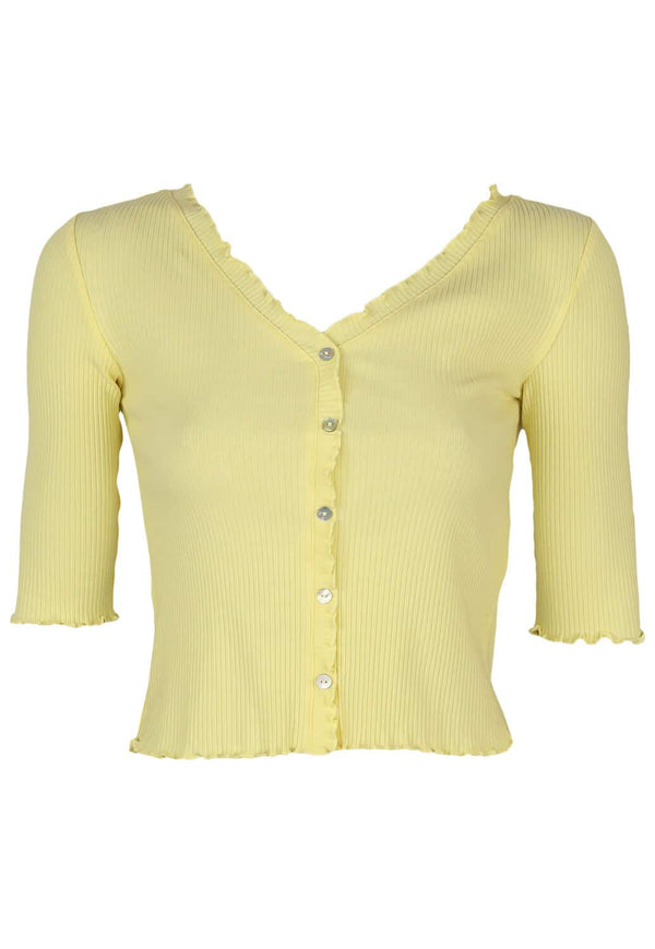 Tricouri Vero Moda Brenda Yellow - kurtmann