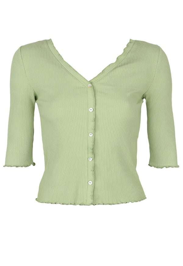 Tricouri Vero Moda Clara Light Green - kurtmann