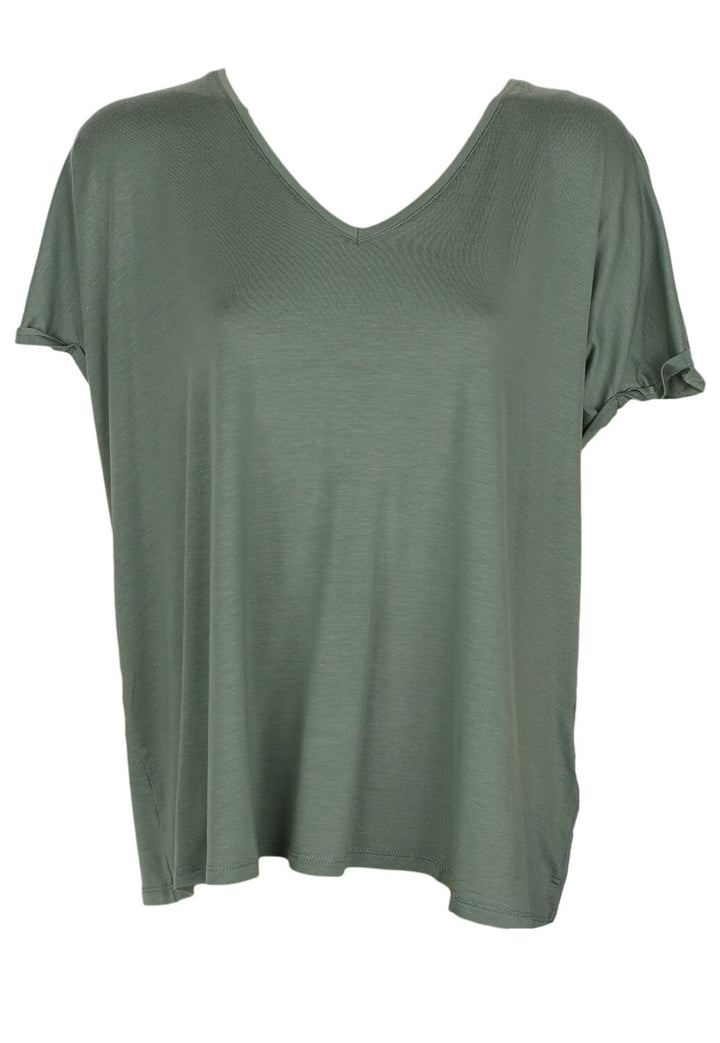 Tricouri Vero Moda Vanessa Dark Green - kurtmann