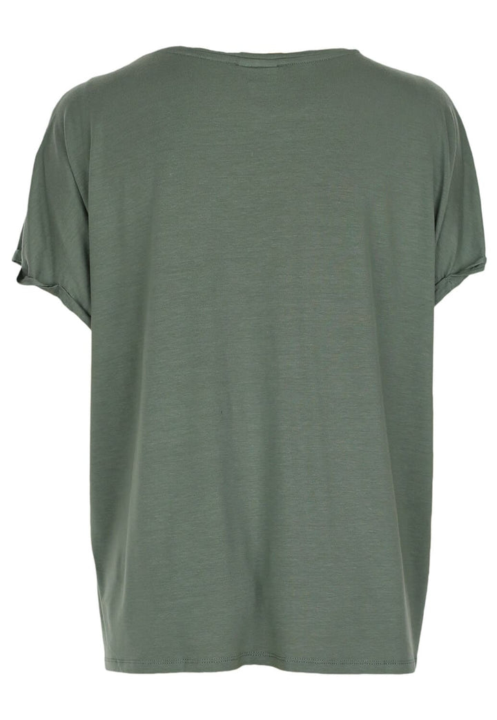 Tricouri Vero Moda Vanessa Dark Green - kurtmann