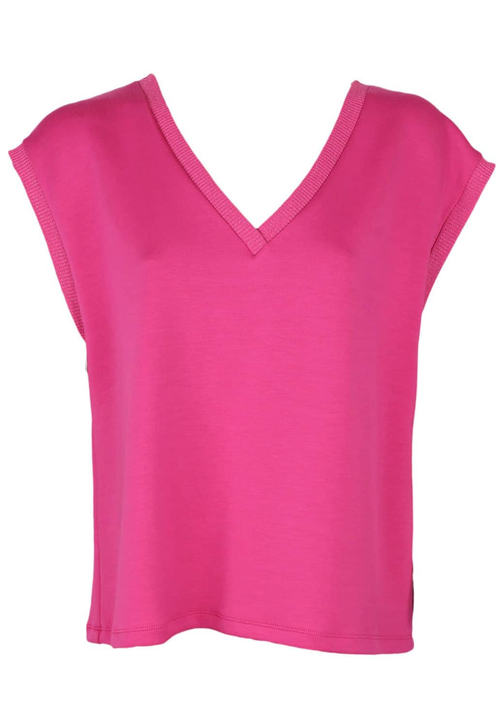 Tricouri Vero Moda Britney Dark Pink - kurtmann