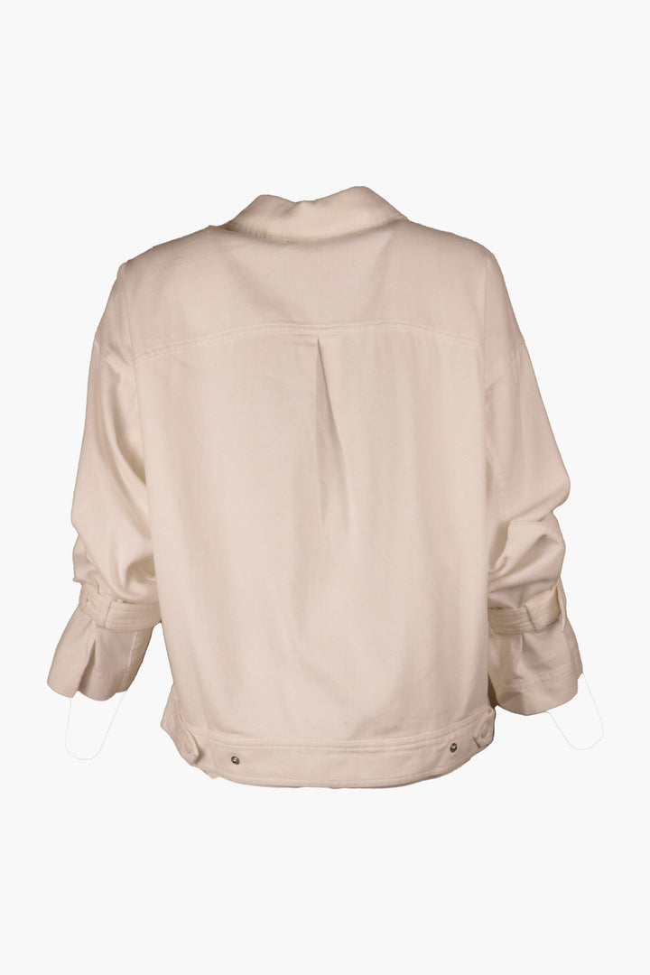 Jachetă Only Pastel Solid White - kurtmann