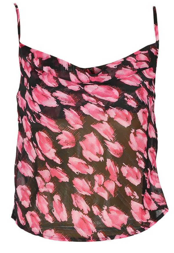 Top Nasty Gal Blurred Floral Pink - kurtmann