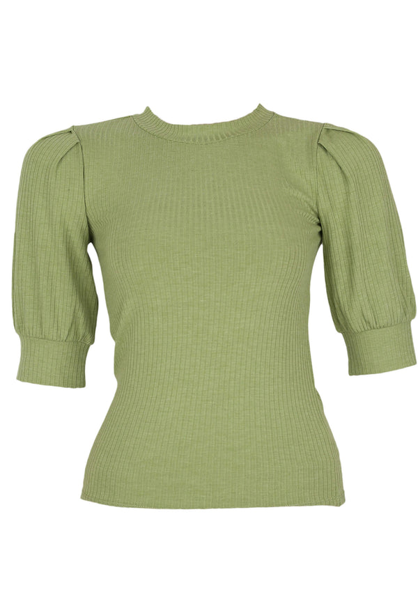 Tricouri Vila Caroline Light Green - kurtmann