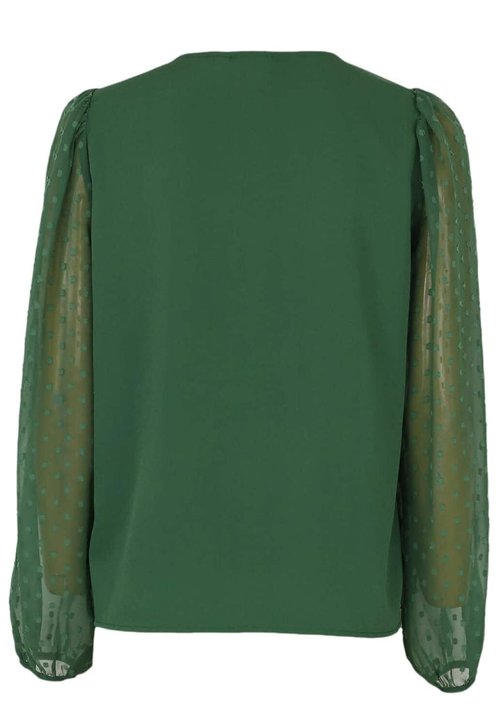 Bluze Vila Caroline Dark Green - kurtmann