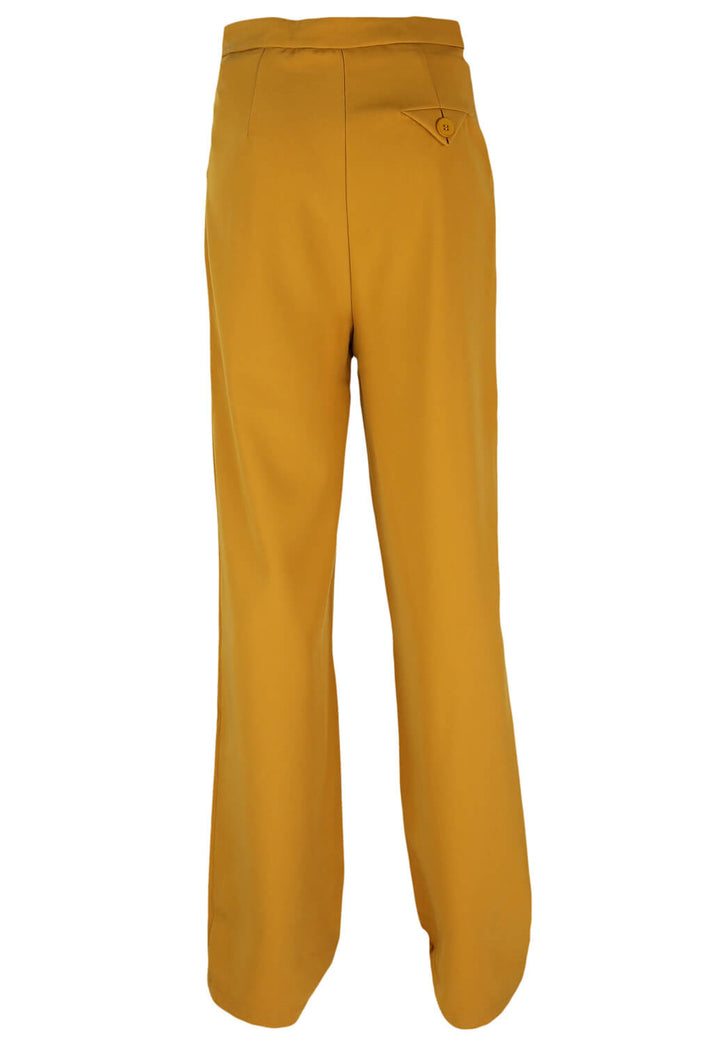 Pantaloni Nasty Gal Jessica Dark Yellow - kurtmann