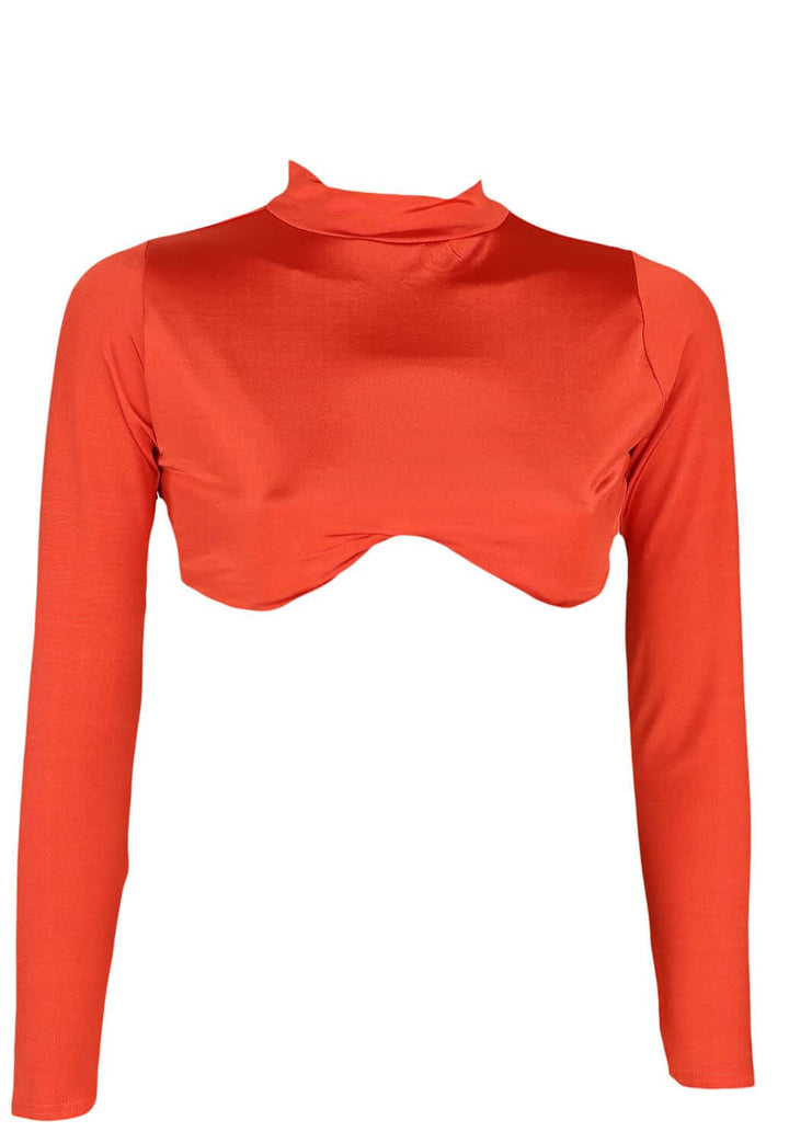 Top Nasty Gal Crop Orange - kurtmann