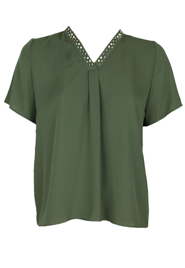 Tricou Orsay Dahlia Dark Green - kurtmann