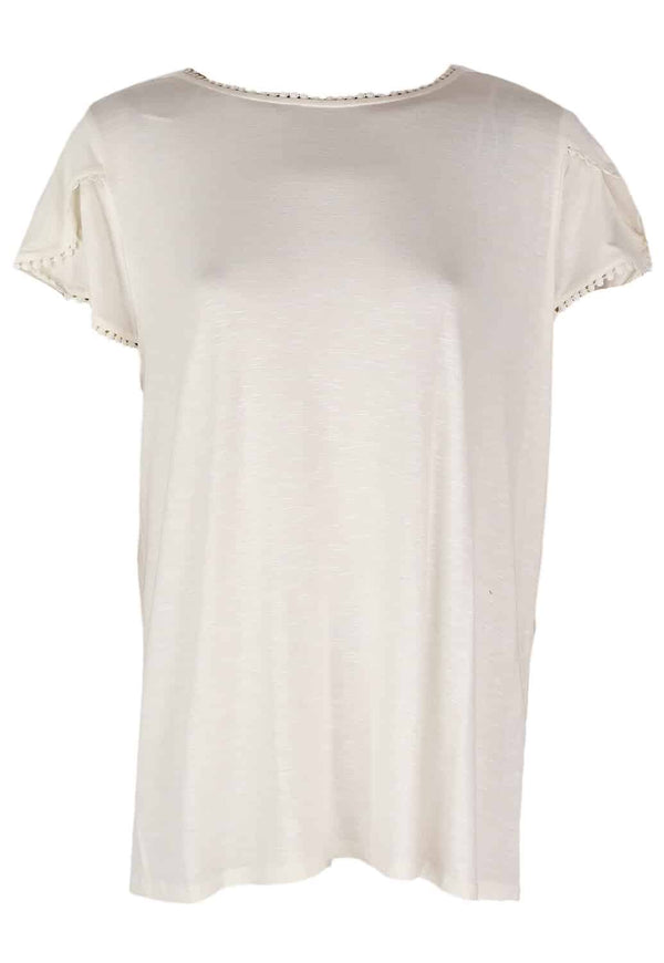 Tricou Orsay Roxanne White - kurtmann