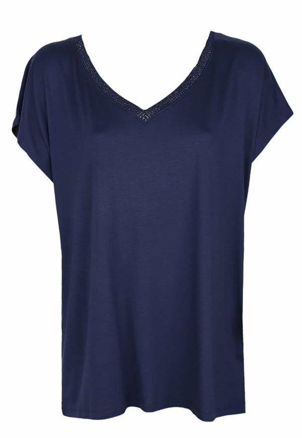 Tricou Orsay Amanda Dark Blue - kurtmann