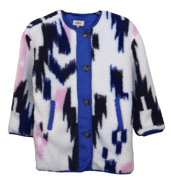 Jachetă Only Emma Teddy White