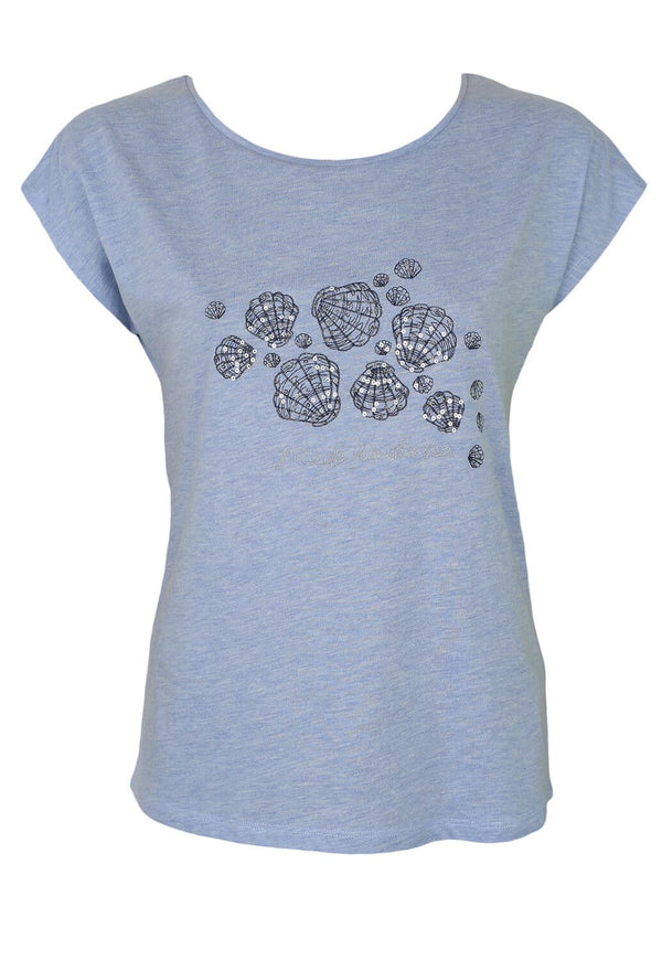 Tricou Orsay Olivia Light Blue - kurtmann