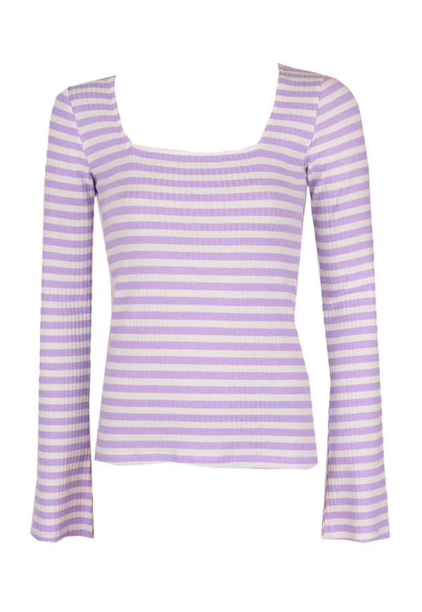 Bluze Pieces Elle Light Purple - kurtmann