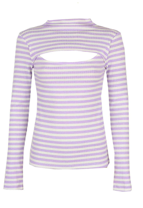 Bluze Pieces Paula Light Purple - kurtmann