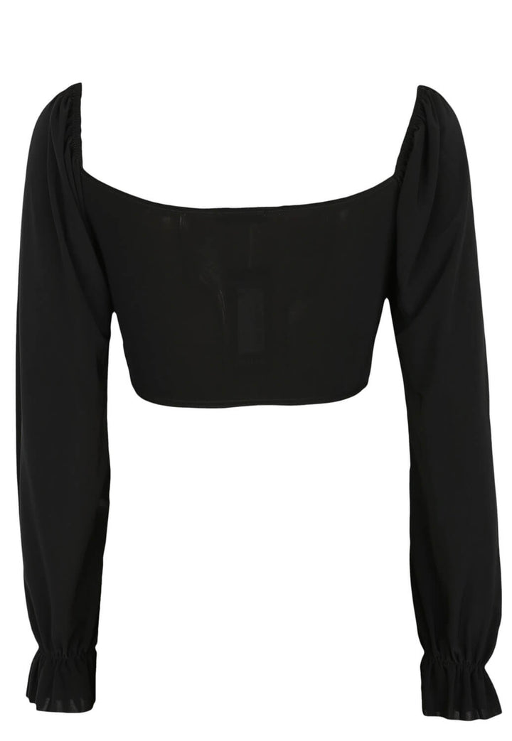 Bluze Nasty Gal Vera Black - kurtmann