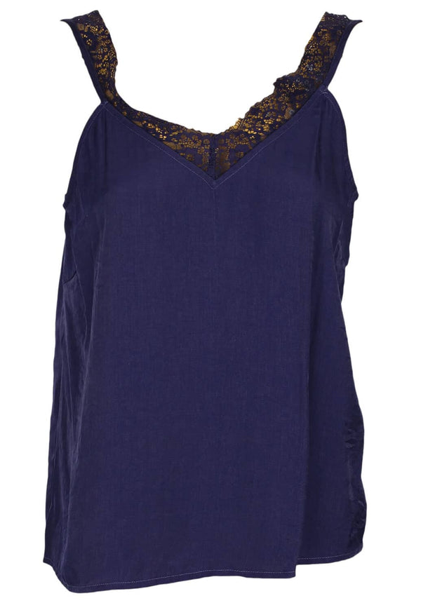 Tricouri Vero Moda Roxanne Dark Blue - kurtmann