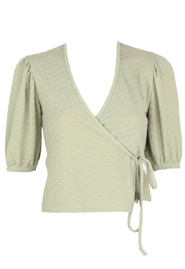 Tricouri Nasty Gal Janet Light Green - kurtmann