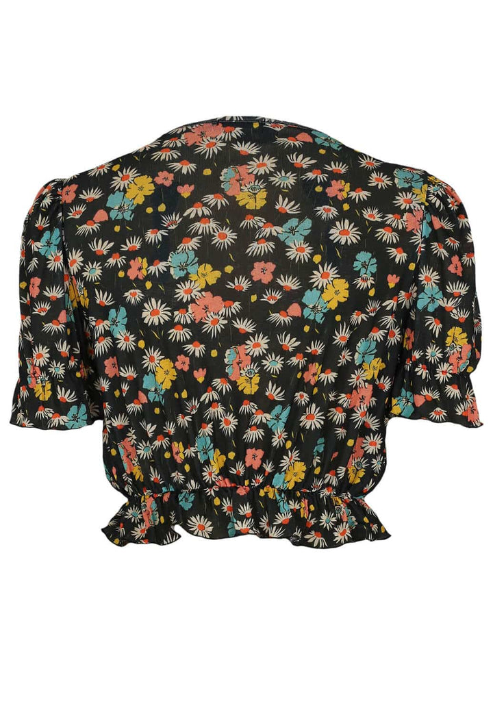 Top Nasty Gal Flowers Black - kurtmann