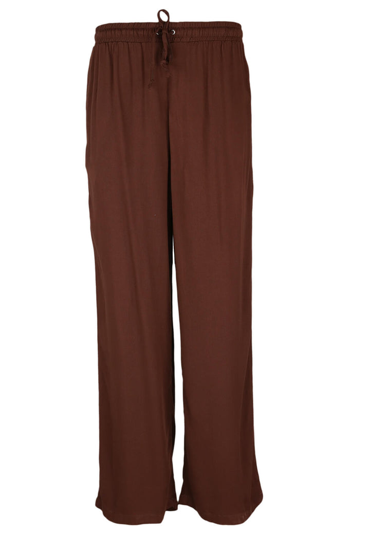 Pantaloni Trendyol Yasmin Brown - kurtmann