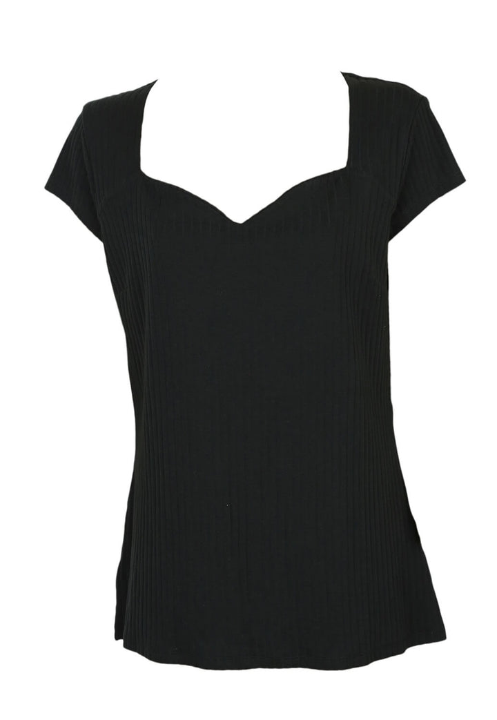 Tricou Anna Field Nelly Black - kurtmann