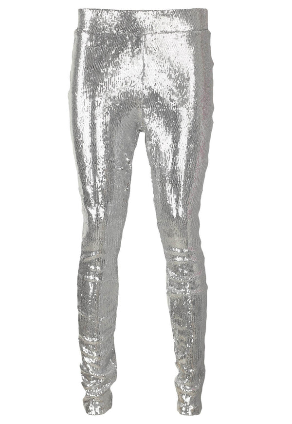 Pantaloni Object Nadine Silver - kurtmann