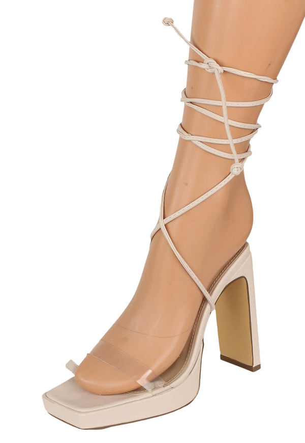 Incaltaminte Nasty Gal Alicia Light Beige - kurtmann