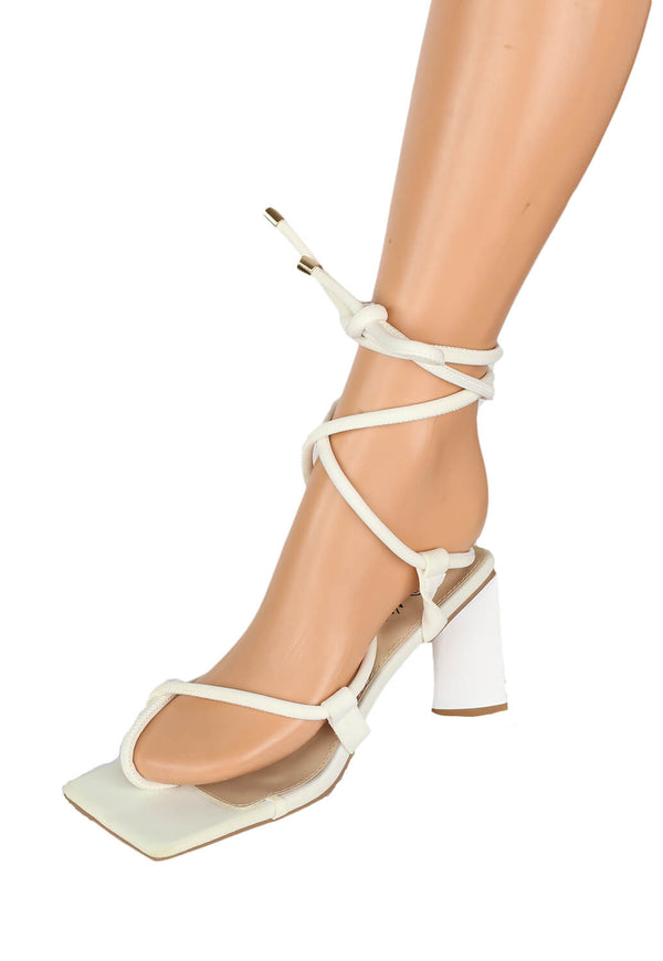 Incaltaminte Nasty Gal Britney White - kurtmann