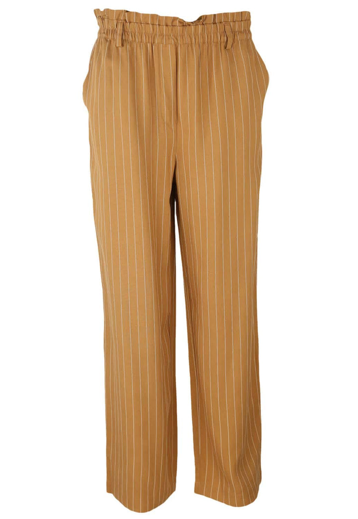 Pantaloni YAS Vera Beige - kurtmann