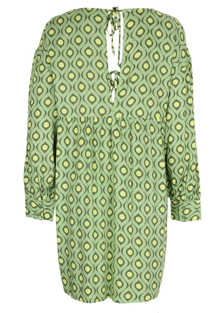Rochie Noisy May V-Neck Green - kurtmann