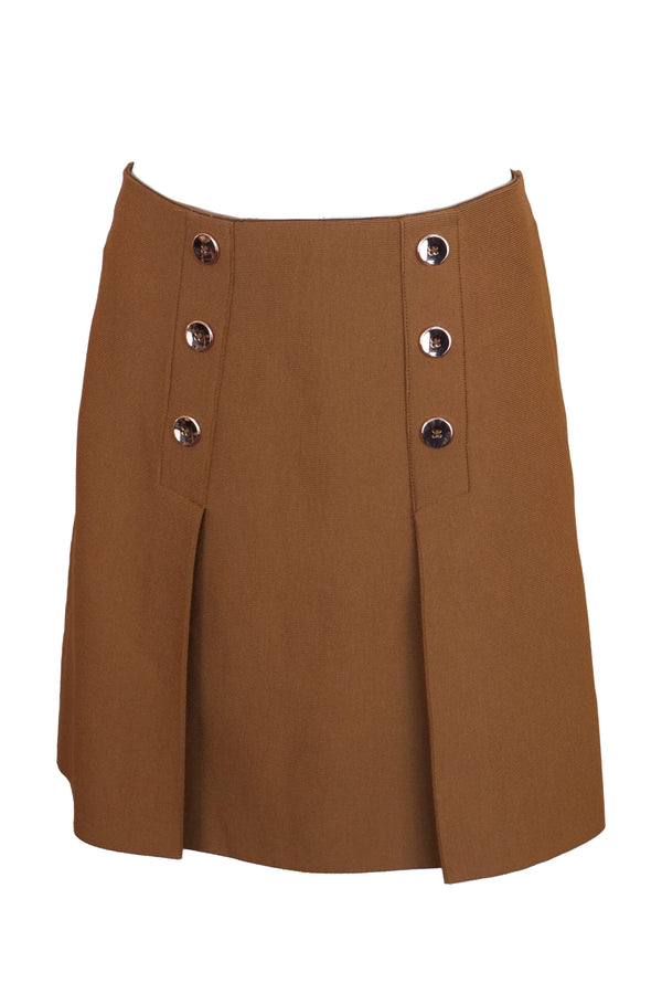 Fustă Vero Moda Meg Caramel Brown - kurtmann