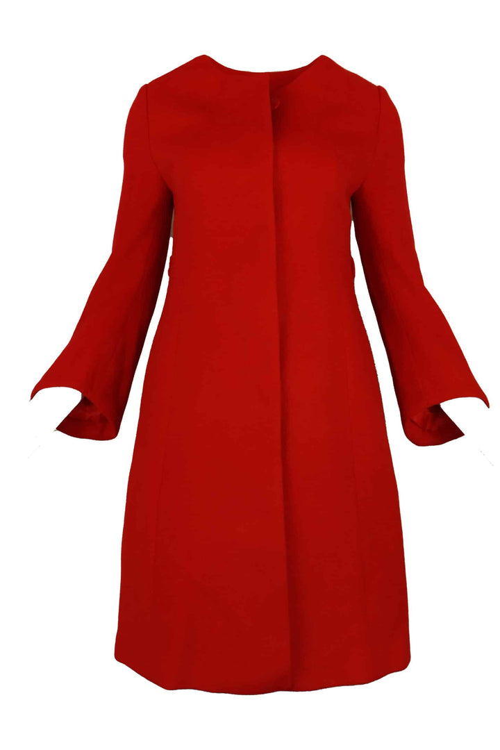 Palton Vero Moda Wool Red - kurtmann