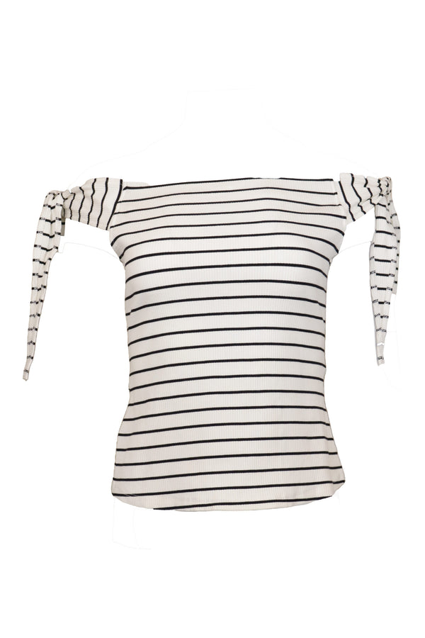 Bluză Vero Moda Sam Stripes White - kurtmann