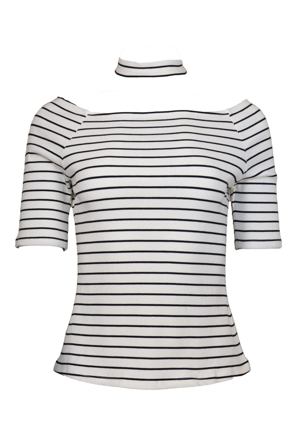 Bluză Vero Moda Una Stripe White - kurtmann