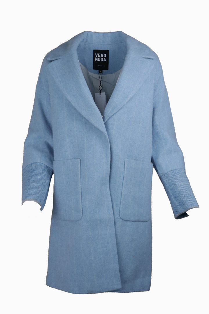 Palton Vero Moda Vogue Tealc Blue - kurtmann