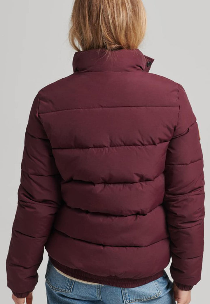 Jacheta Superdry Vintage Mountain Puffer Burgundy - kurtmann