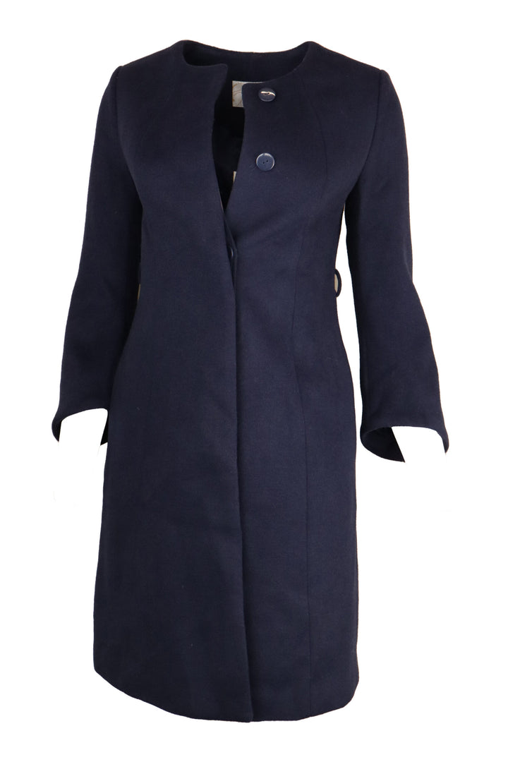 Palton Vero Moda Wool Navy Blue - kurtmann