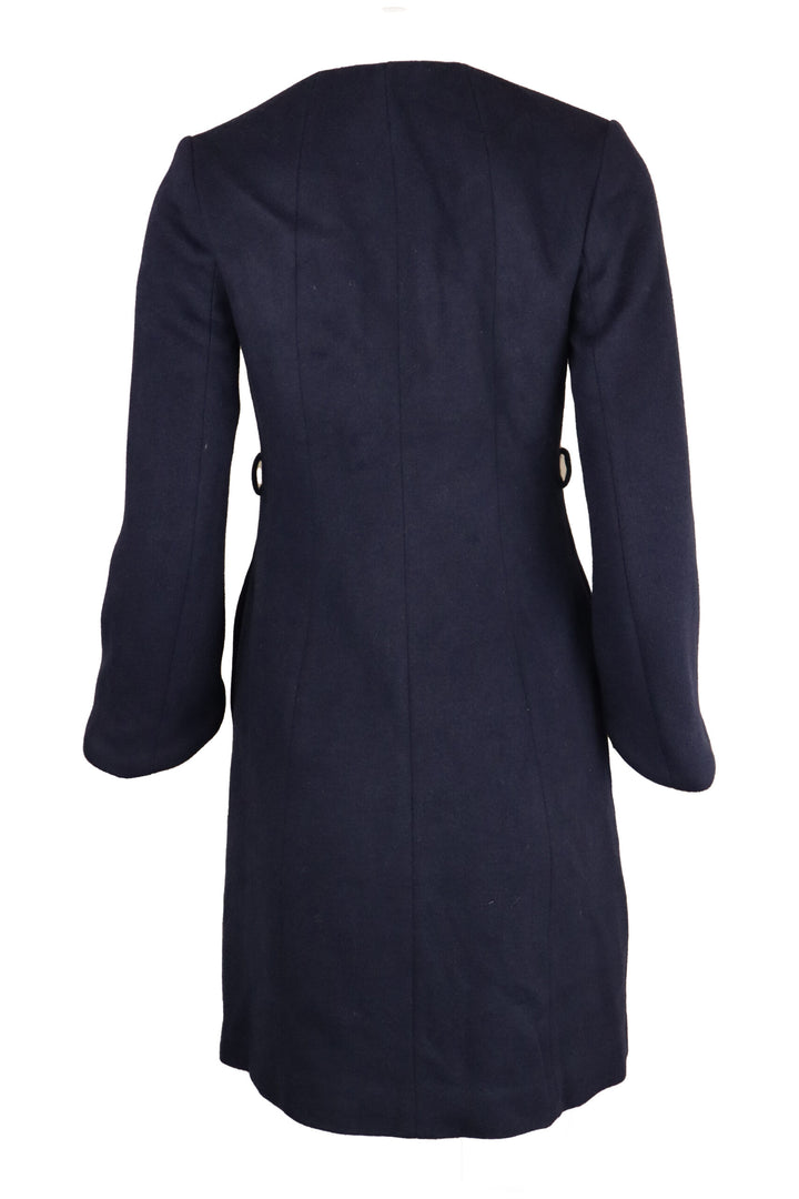 Palton Vero Moda Wool Navy Blue - kurtmann