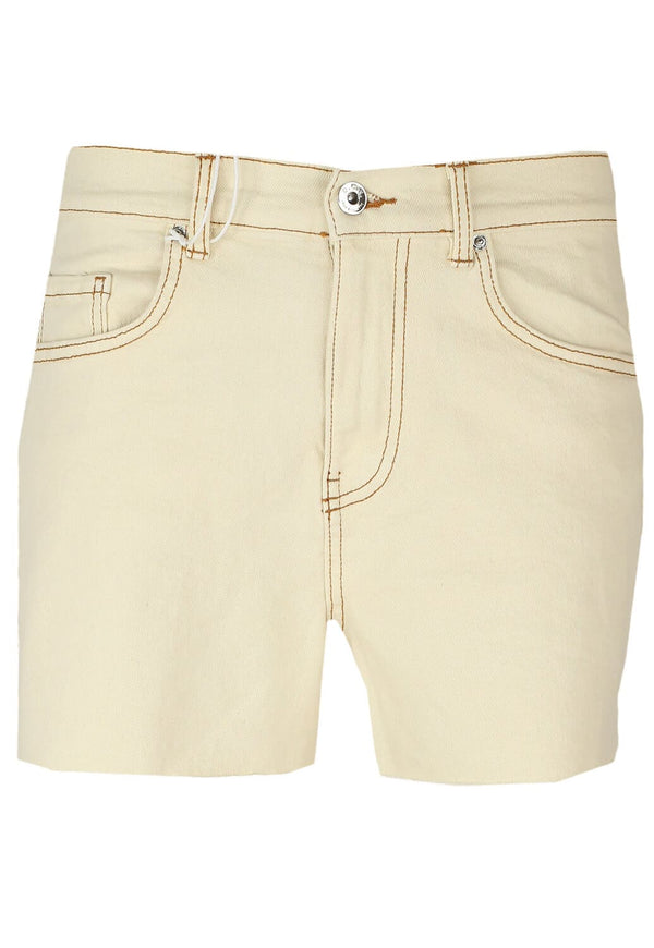 Pantaloni Scurti Jennyfer Hilary Light Beige - kurtmann