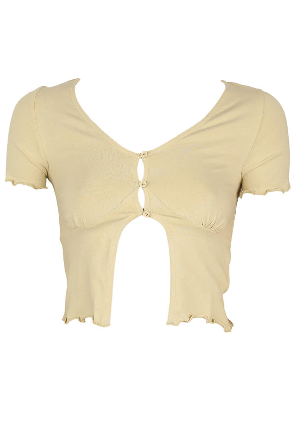 Top Jennyfer Natalie Light Beige - kurtmann