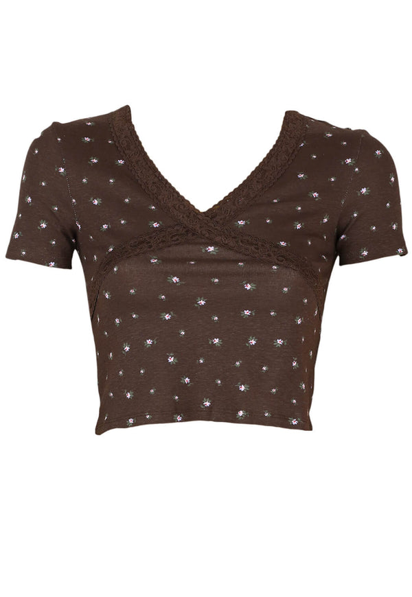 Tricou Jennyfer Hilary Brown - kurtmann