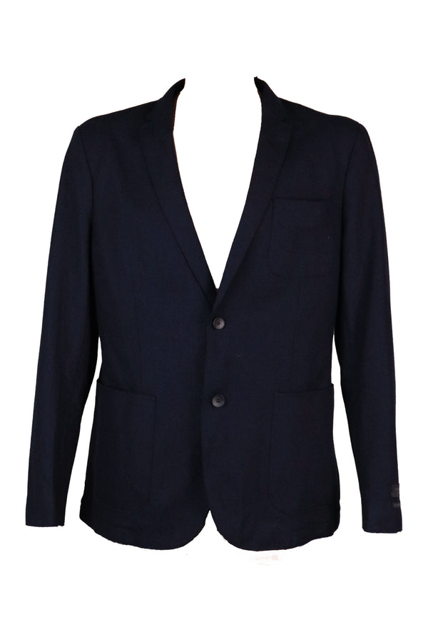 Sacou Selected Ernest Wool Blue - kurtmann