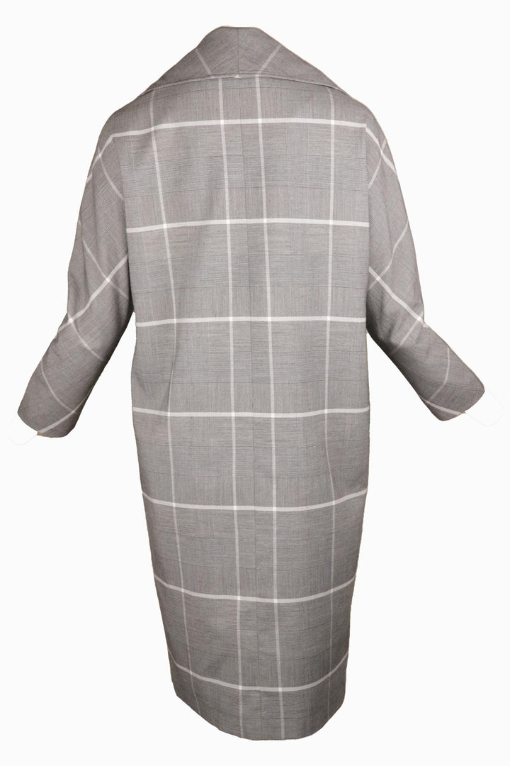 Palton Vero Moda Mara Grid Grey - kurtmann