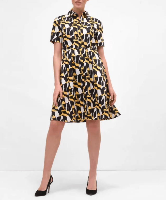 Rochie cămașă Orsay Galben-Negru - kurtmann