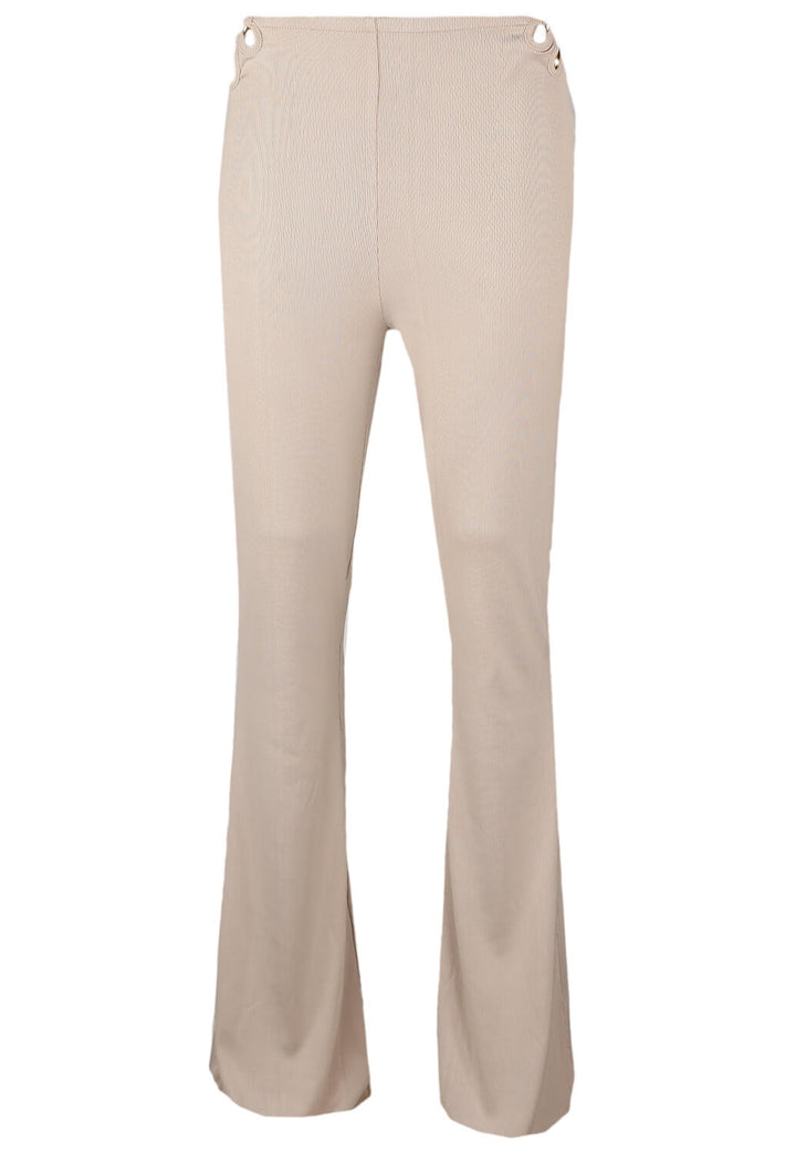 Pantaloni Bershka Emily Light Beige - kurtmann