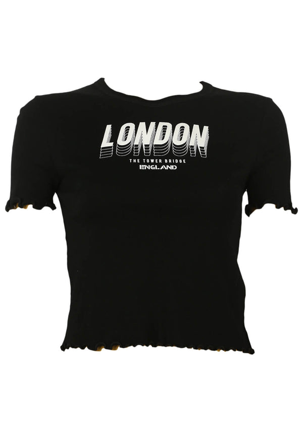 Tricou Topshop Gloria Black - kurtmann