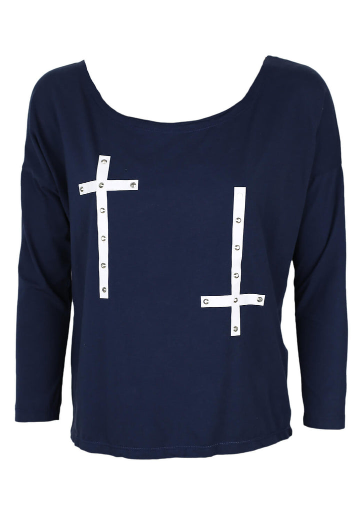 Bluza Souvenir Clubbing Brenda Dark Blue - kurtmann