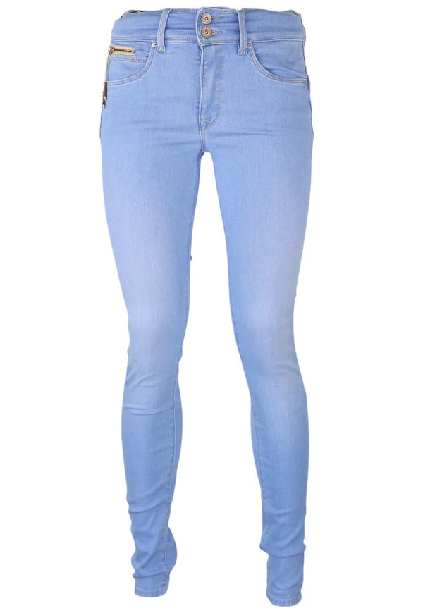 Pantaloni Salsa Corinne Light Blue - kurtmann