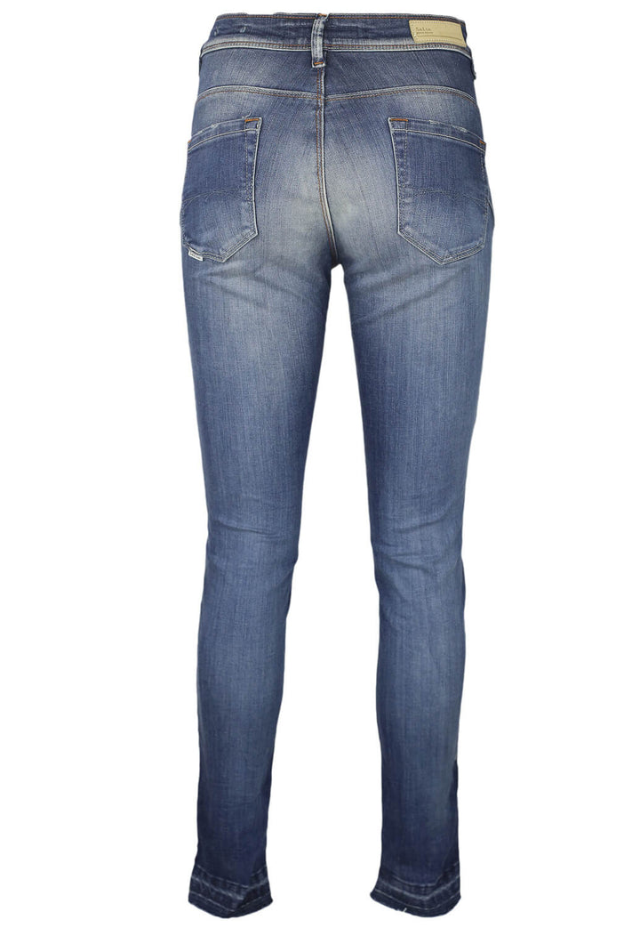 Pantaloni Salsa Evelyn Dark Blue - kurtmann